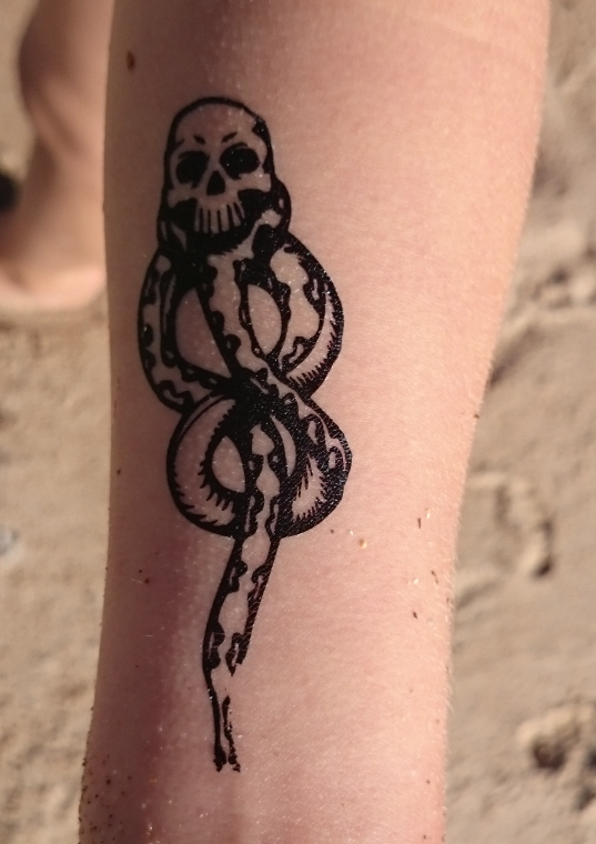 10 Pcs Magic Mantra Snake Skull Dark Mark Death Eater Temporary Cosplay  Tattoo Accessories | Fruugo MY